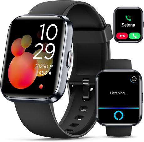 2024 Fitness Tracker Smartwatch Women & Men, Phone, Alexa, Sleep/Health