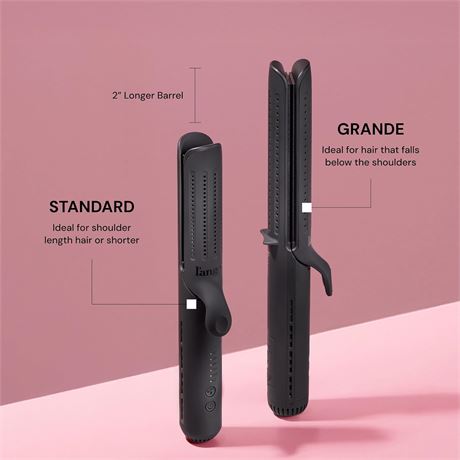 L'ANGE HAIR Le Duo 360  Airflow Styler, 2-in-1 Curling Wand & Flat Iron