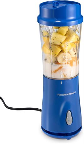 Hamilton Beach Portable Blender with 14 oz Travel Jar, BPA Free, 300W, Blue