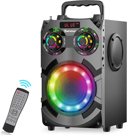 Enceinte Bluetooth 60W grave profond LED FM batterie 8000mAh