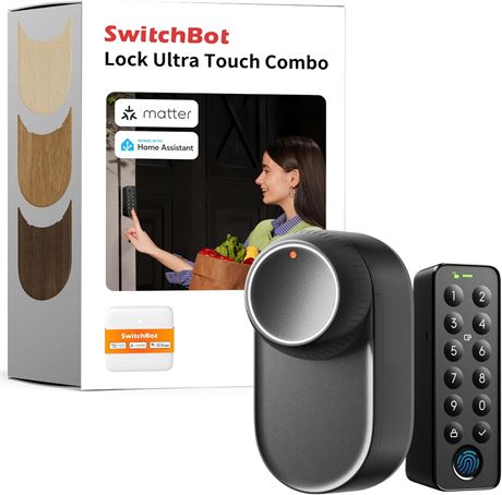 Serrure connectée SwitchBot Ultra WiFi empreinte + clavier Alexa