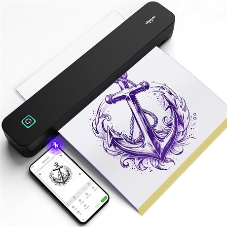 PeriPage P92 Tattoo Stencil Printer with Stencil Paper, Phone, PC