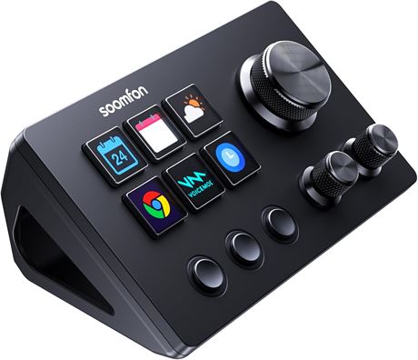 SOOMFON Stream Controller SE with 6 LCD Macro Keys for OBS/YouTube PC/Mac