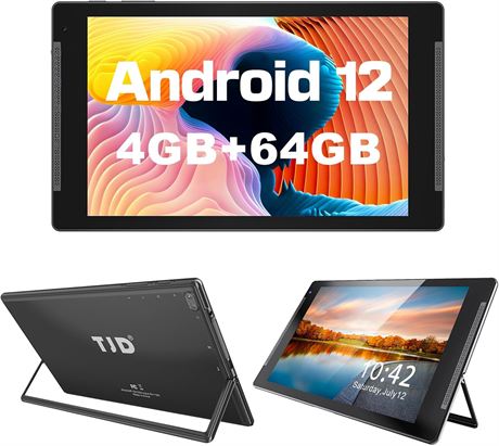 Tablette Android 12 10.1" 4Go 64Go WiFi Bluetooth TJD