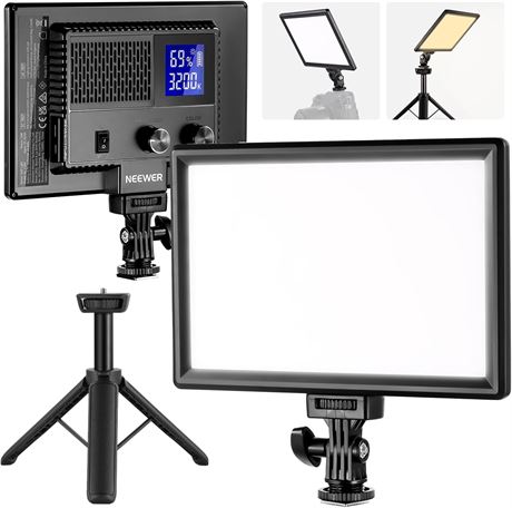Panneau LED NEEWER NL-116AI 9", trépied bureau, 3200-5600 K