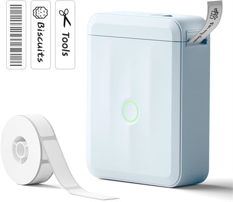 NIIMBOT D110 Bluetooth Label Maker Light Blue