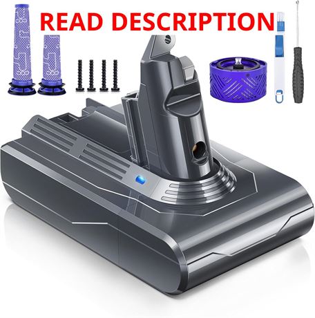 Morpilot 21.6V 8000mAh Li-ion Battery for Dyson V6 Vacuum (SV03-SV06)