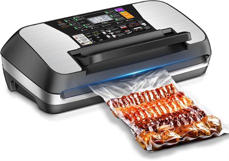 95kPa Vacuum Sealer, Commercial Full-Auto with Cutter, 10 Bags & Rolls