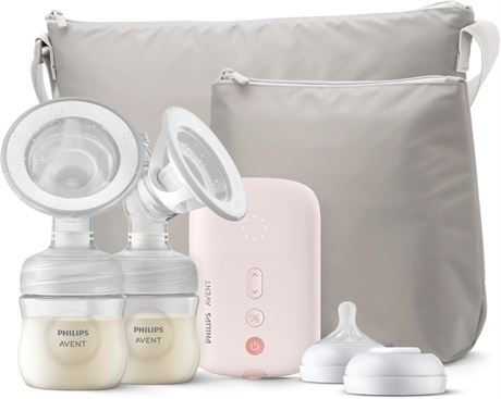 Philips Avent Double Electric Breast Pump with Natural Motion, SCF393/82