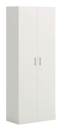 Sauder 2-Door Storage/Pantry Cabinet with Adjustable Shelves, White
