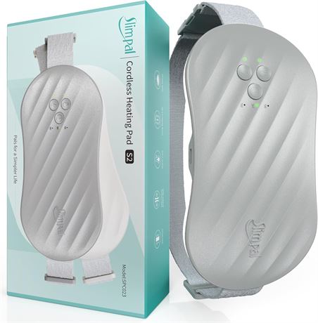 Slimpal Heating Pad Belt Period Cramps Cordless 4 Heat Levels Portable Grey