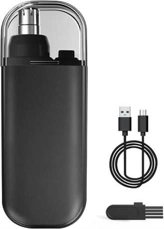 Tondeuse Nez Rechargeable Mini Noire Hommes Femmes Painless