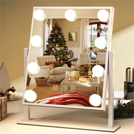 ZL ZELing Vanity Mirror with Lights, 360  Rotation, Dimmable Smart Touch