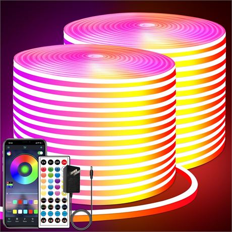 Guirlande lumineuse LED 40,2 m avec t l commande IP65  tanche 24 V RVB ext rieur