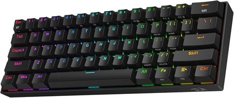 Clavier Redragon K530 Pro 60%, RGB, sans fil 3 modes, switches brown