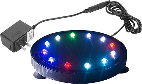 Lampe LED aquarium 5" 12 LED bulleur submersible