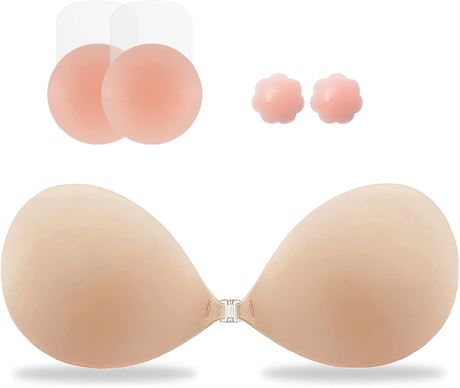 Sticky Bra, Backless, Push Up, Adhesive Invisible Lift Bra