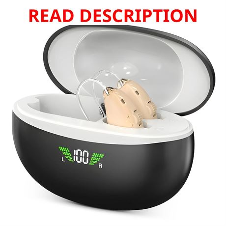 Rechargeable Hearing Aids for Seniors with Noise Reduction   OTC Aids Case