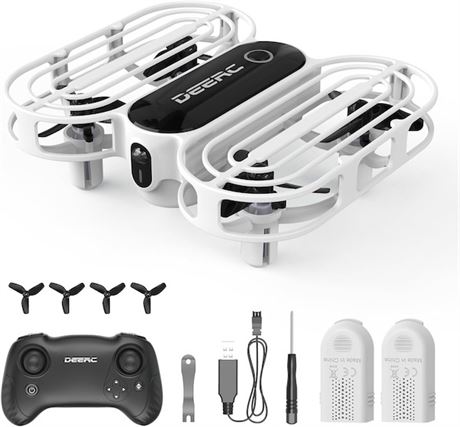 DEERC D11 Mini Drone for Kids, LED RC Quadcopter with 3 Speeds, 3D Flip