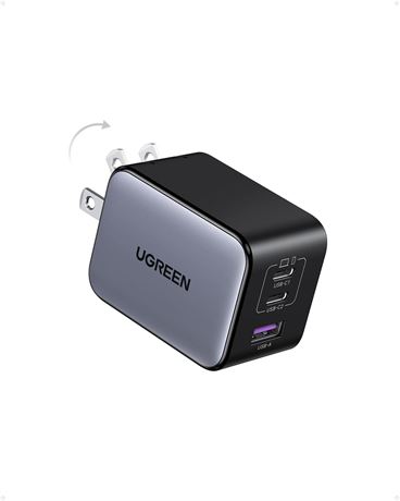 UGREEN Nexode X 65W USB-C GaN Charger 3 Ports, Fast PPS Block with GaNinfinity