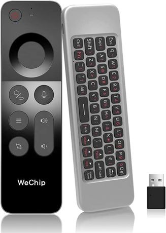 WeChip W3 Air Mouse 4-in-1 Voice Remote, Wireless for Nvidia Shield/Android TV