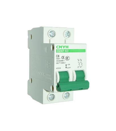Disjoncteur Miniature DZ47-63 C6, 6A 240/400V