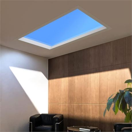 Smart Blue Sky Light Ceiling Lamp with Zigbee, Simulates Sunlight (1x2FT)