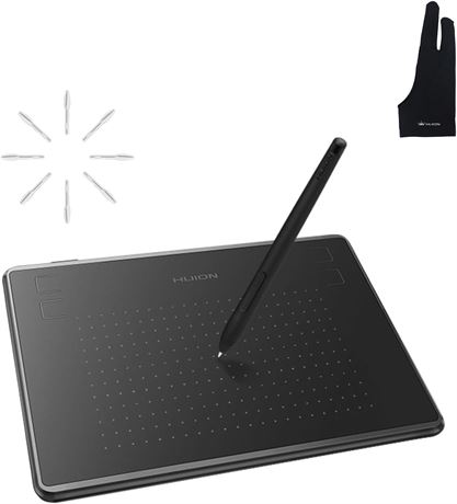 Tablette graphique HUION H430P + gant artiste rejet de paume