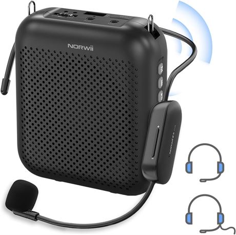 Portable Voice Amplifier, 4000mAh, 2 Mics