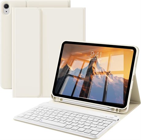 KenKe Keyboard Case iPad 10th Gen 10.9 & iPad 11th 11 with Pencil Holder