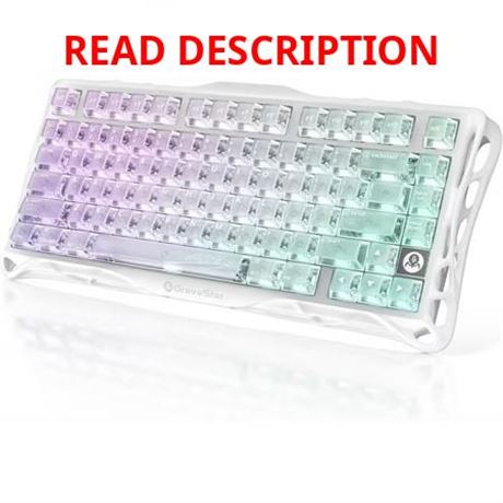 GravaStar Mercury K1 Lite 75% Keyboard, Tri-Mode Wireless, Crystal Aurora