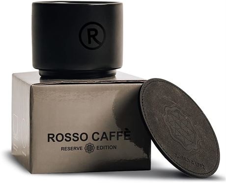 Tasse ROSSO CAFFÈ double paroi 185 ml noire