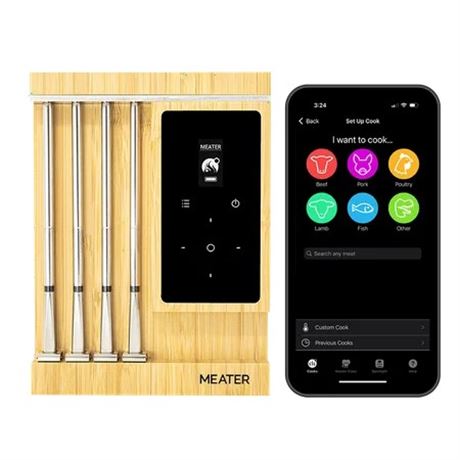 MEATER Pro XL Smart Meat Thermometer, 4 Probes, Bluetooth WiFi, 1000°F Grill