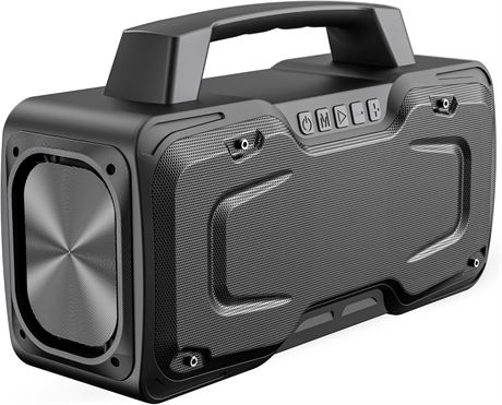 BUGANI 80W Bluetooth Speaker Portable IPX7 Waterproof Outdoor with Handle