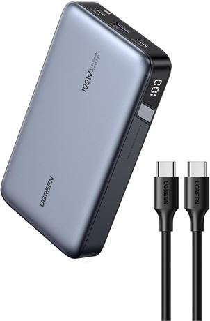 UGREEN 20000mAh 100W Power Bank Nexode USB-C PD Fast Charge with Display