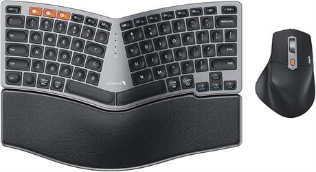 ProtoArc Bluetooth Ergonomic Keyboard & Mouse, EKM04 Mini Wireless Split