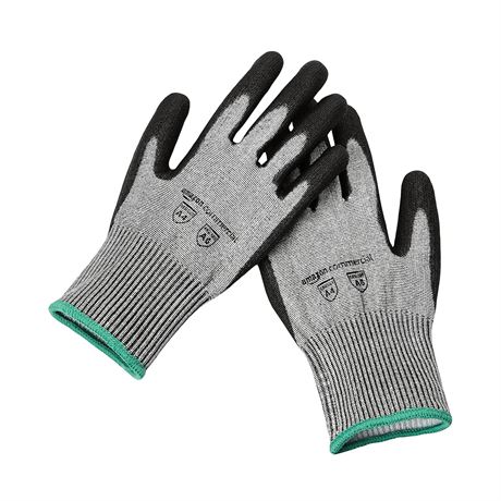 Gants Résistants à la Coupe AmazonCommercial, Taille M, 1 Paire