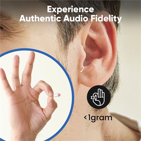Rechargeable Hearing Aids for Seniors, Noise Cancelling, Adjustable
