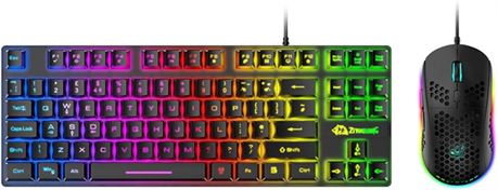 Clavier et Souris ZIYOULANG RGB, Rétroéclairé, PC, Ordinateur Portable