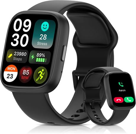 Smart Watch for Men & Women, 1.83" HD, Alexa, BT 5.3, IP68, HR/SpO2/Sleep