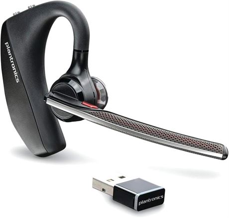 Plantronics Voyager 5200 UC Bluetooth Monaural Headset, USB-A, Teams/Zoom