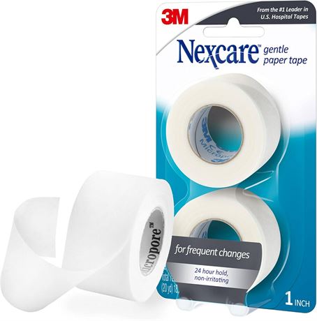 Ruban Nexcare Papier Doux 25.4mm x 9.1m Lot de 2