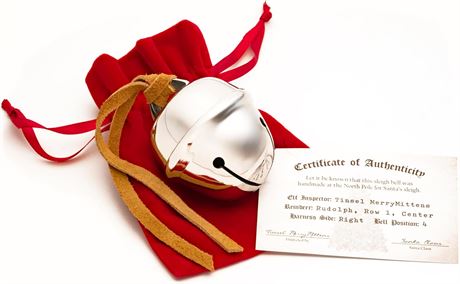 Polar Express Sleigh Bell with Certificate of Authenticity, Christmas Keepsake