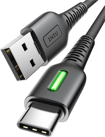 INUU USB A to USB C Cable, 6ft, 3.1A QC 3.0 Fast Charging, Nylon Braided