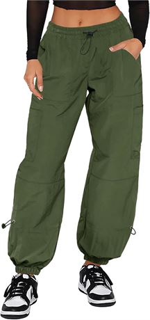 Pantalon Cargo Femme Bellcoco Large Poches Décontracté