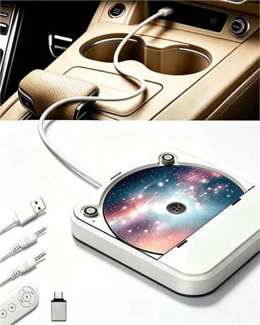 Portable Car CD Player with USB/AUX Port